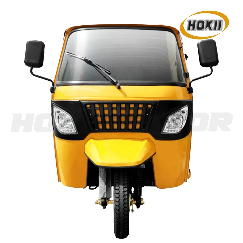 150cc petrol engine closed cabin passenger tricycle and cargo tricycle with cabin