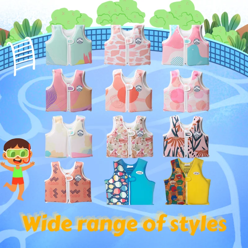 Factory wholesale kids swim vest kids life jacket Swim trainer vest