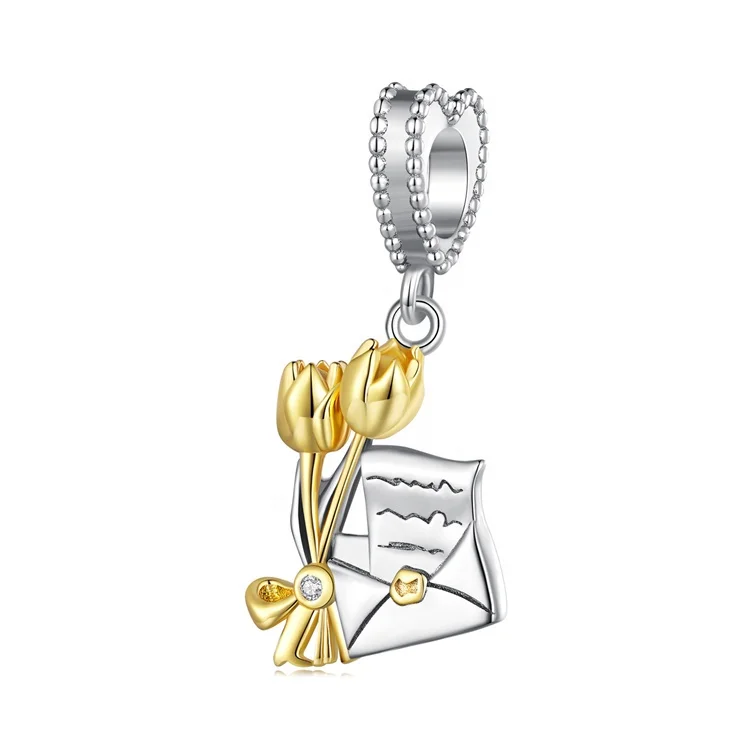 custom designed 925 silver dainty gold plated charm personalized diy bulk vintage bangle fashion jewelry pendants charms