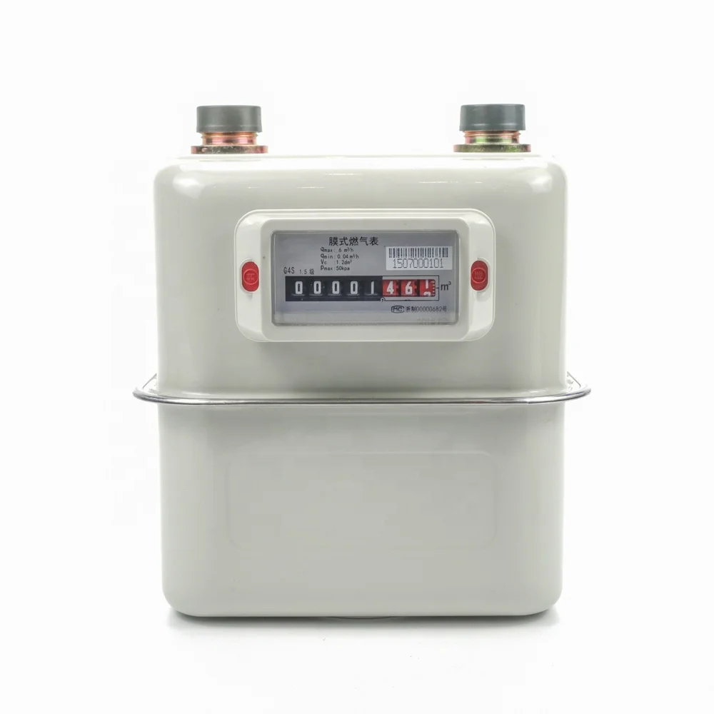 Diaphragm gas meter with steel case G1.6S-G6S EN1359 certificate
