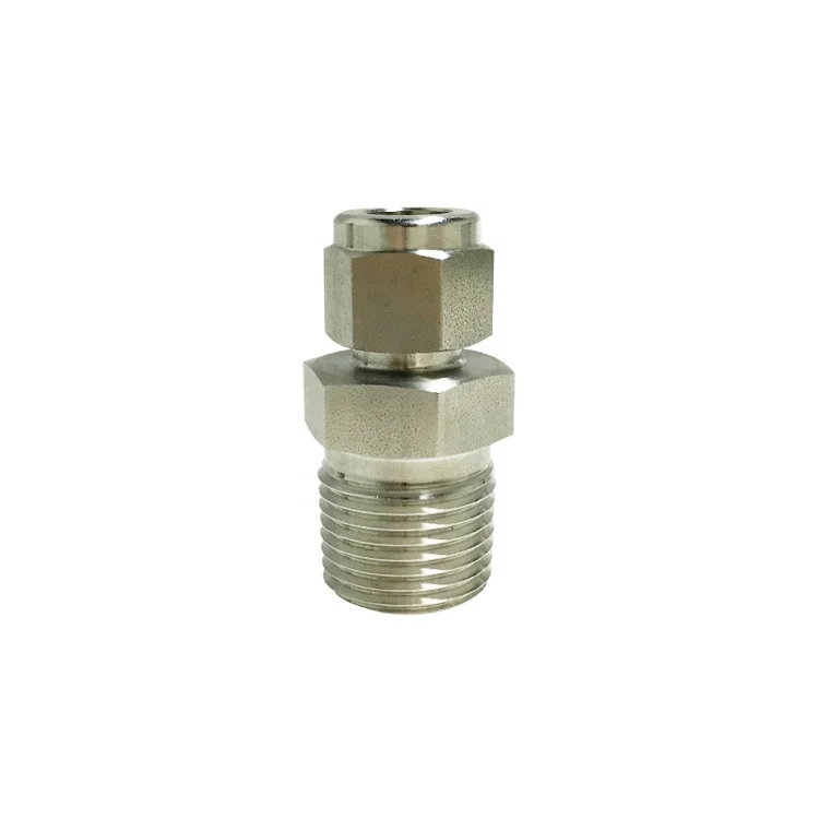 Stainless Steel Straight Union Male Thread Connector