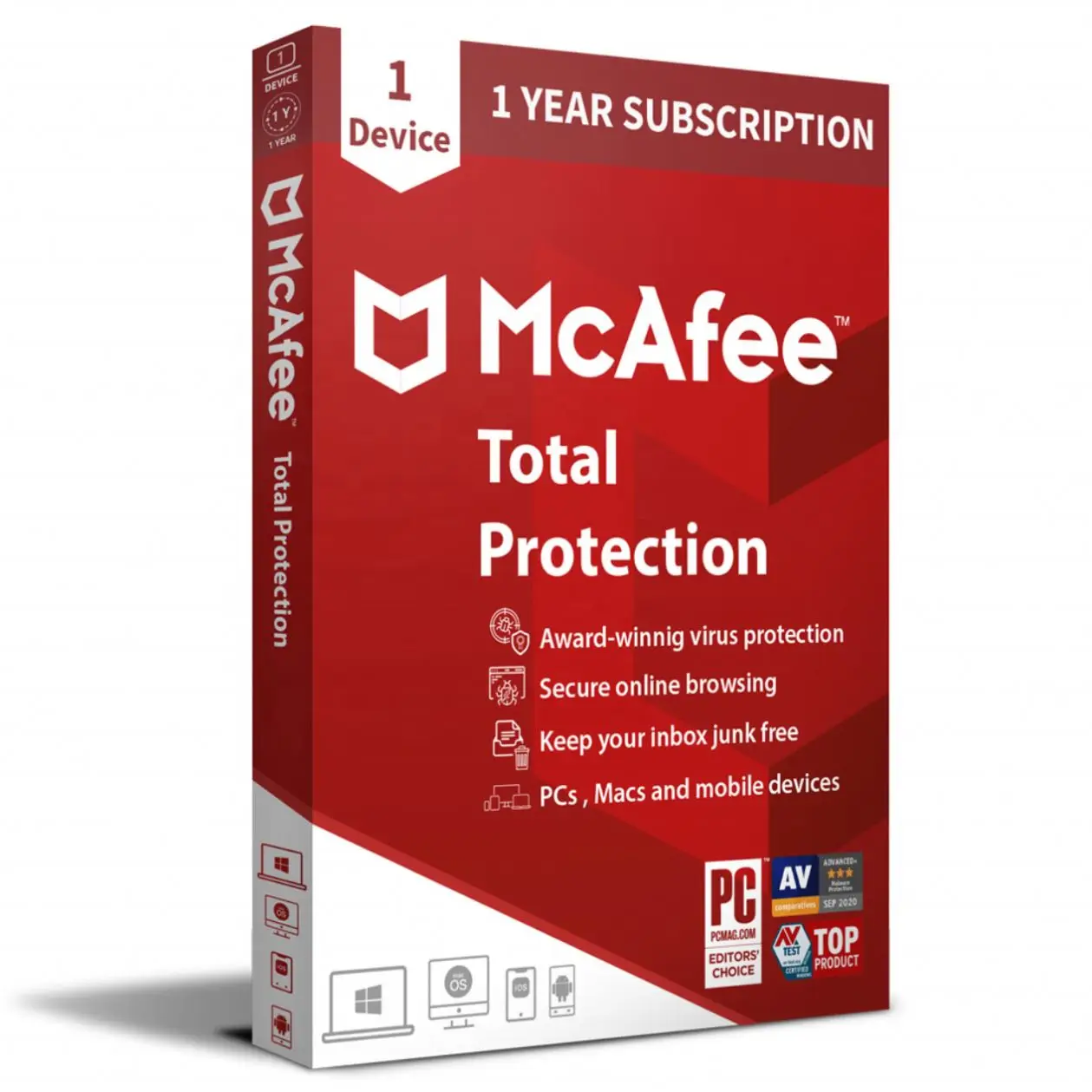 7*24 часа доставка в наличии электронная почта McAfee полная защита 2022 1 устройство год подвязка ключей программное обеспечение для безопасности код