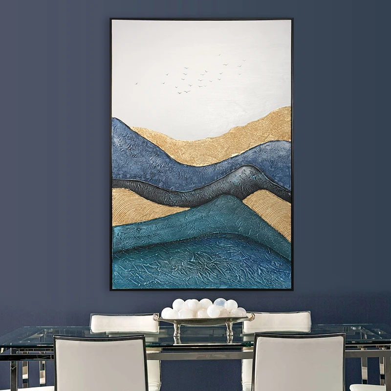 Современная Настенная живопись ручной работы домашний декор абстрактная картина маслом на холсте для