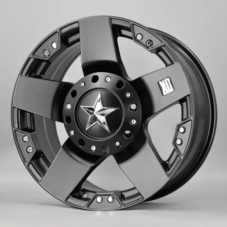 #R1007 durable casting matt black offroad 16 inch car rims 6x139.7 18 inch 17inch