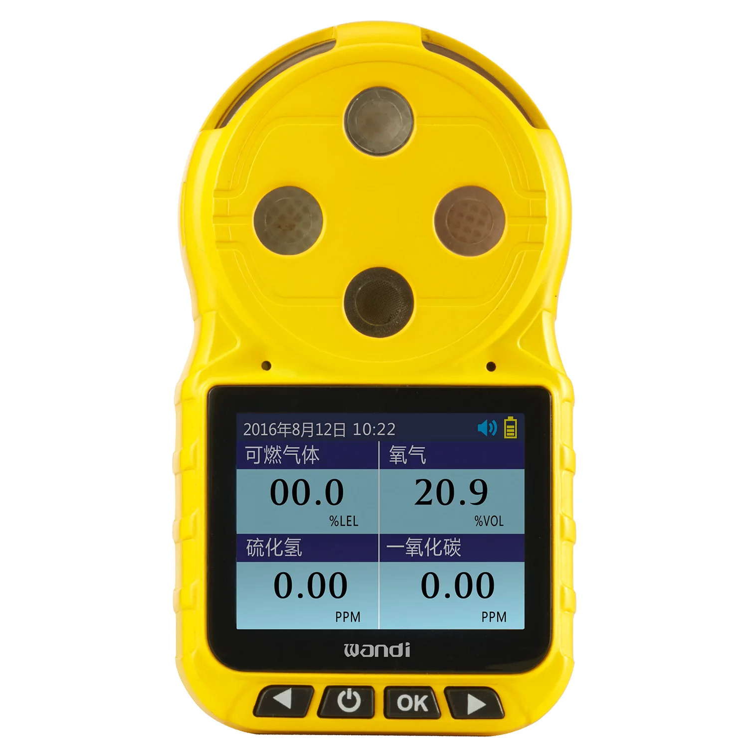 Portable oxygen O2 gas detector oxygen gas leak detector oxygen fixed gas detector