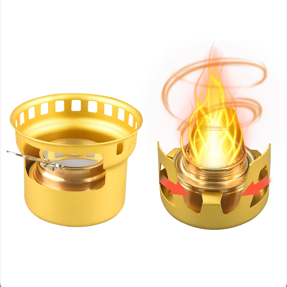 Mini Alcohol Stove for Camping Picnic Outdoor Cooking Ultralight Spirit Burner