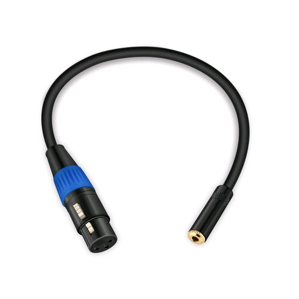 XLR Female to Stereo Jack Audio Adapter Cable, XLR Female to Mini Jack Adapter Cable,  Balanced Audio Converter Adapter Cable