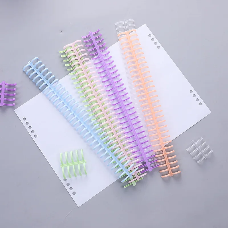Customized A4 A5 loose leaf binding hole opening and closing detachable binding ring loose leaf buckle plastic hooks and clips