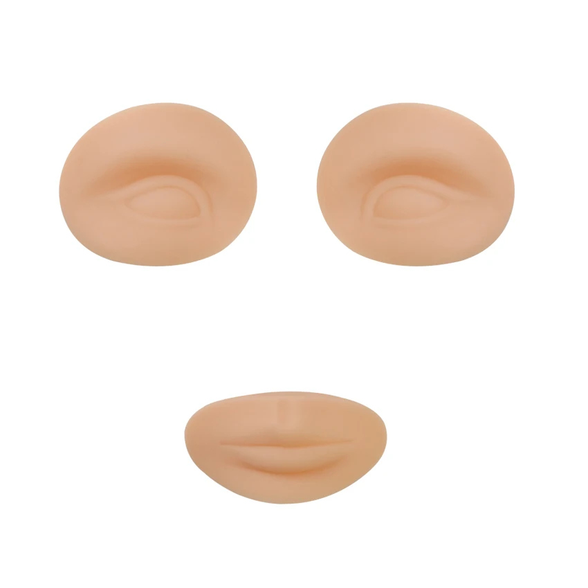 Mannequin Head Face Skin 3D Microblading Permanent Makeup Eyebrow Lip Tattoo Practice Human Mannequin Head Face Skin Accessories