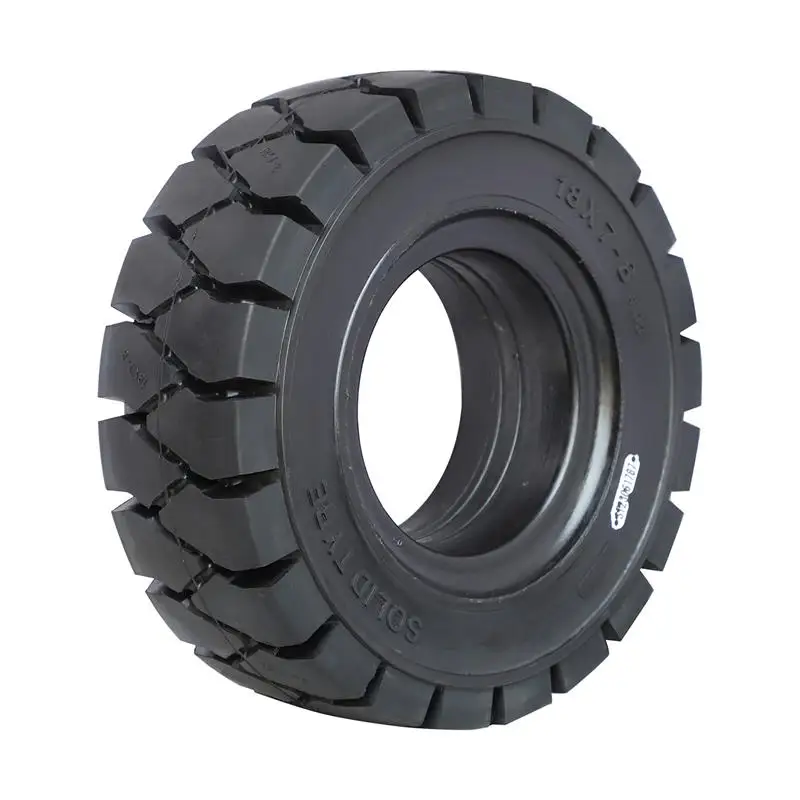 Промышленные шины 18x7-8 твердые резиновые для вилочных погрузчиков со стальными ободами 4.33R-8