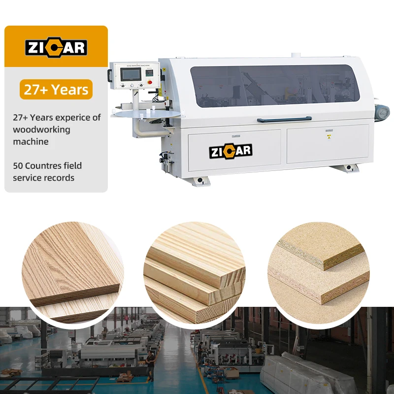 ZICAR High-accuracy MF50G edging machine pvc edge banding machine woodworking wood based panel automatic edge bander machine