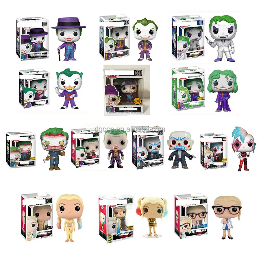 Hot Selling Suicide Squad Harley Quinn Character Joker Action Figure Funkos POP for Kids with Protection Box