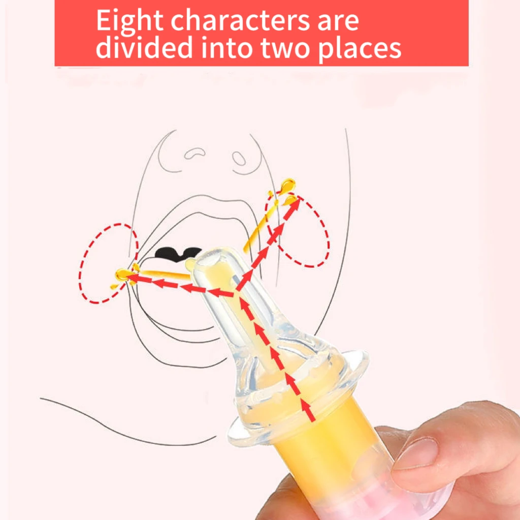 Customized Baby Medicine Dispenser BPA Free Food Grade Silicone Baby Liquid Medicine Dispenser With Oral Syringe No reviews yet