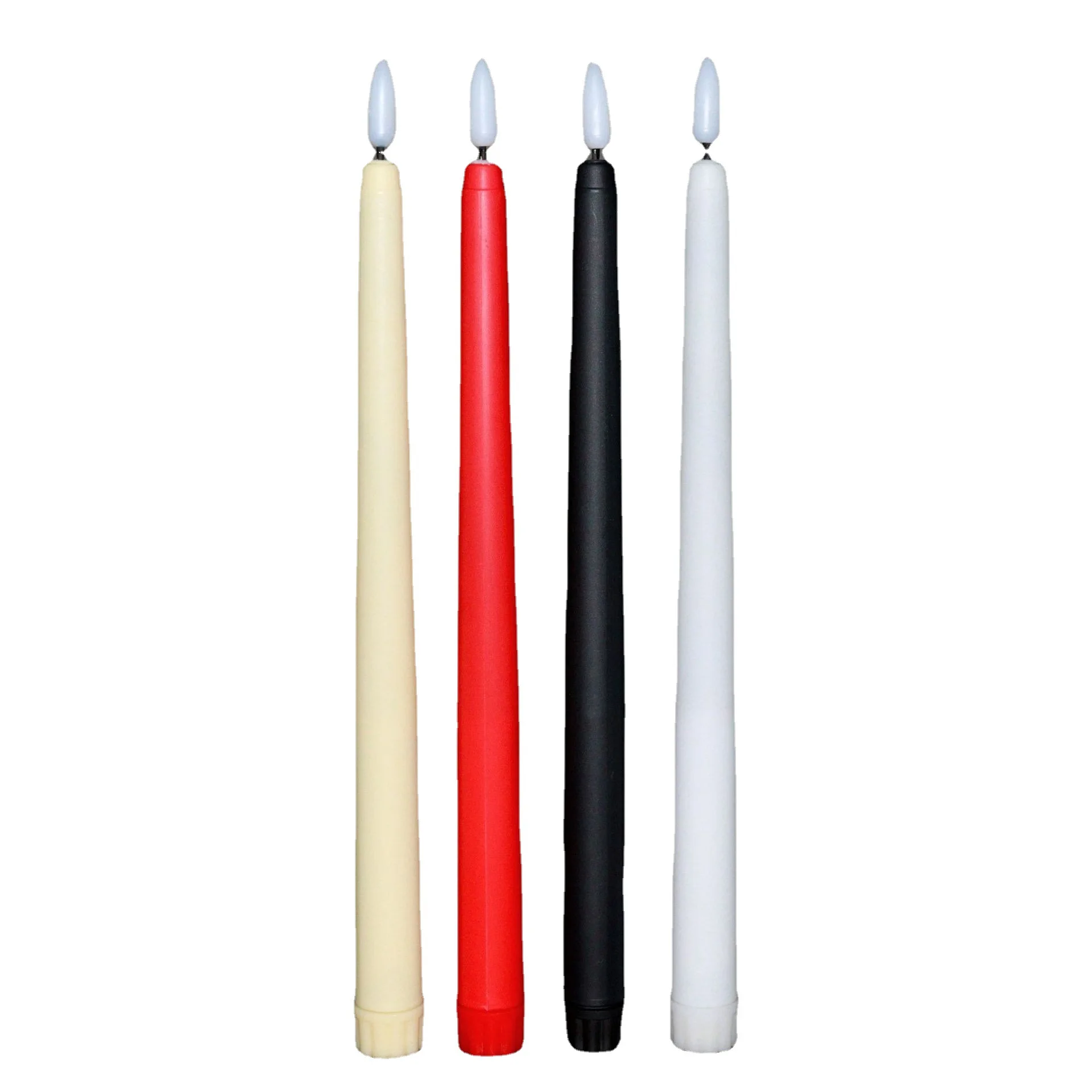 Decorative  battery operated dinner candles LED flameless taper candles with timer
