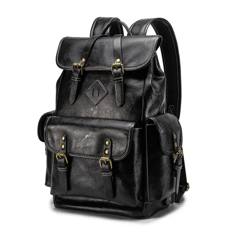
Manjianghong manufacturer leather bagpack hong kong men laptop backpack waterproof Manjianghong manufacturer leather bagpack hong kong men laptop backpack waterproof