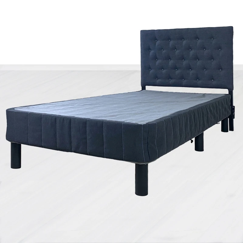 Metal Steel Space Saving Double Fold bed with bed skirt In China
