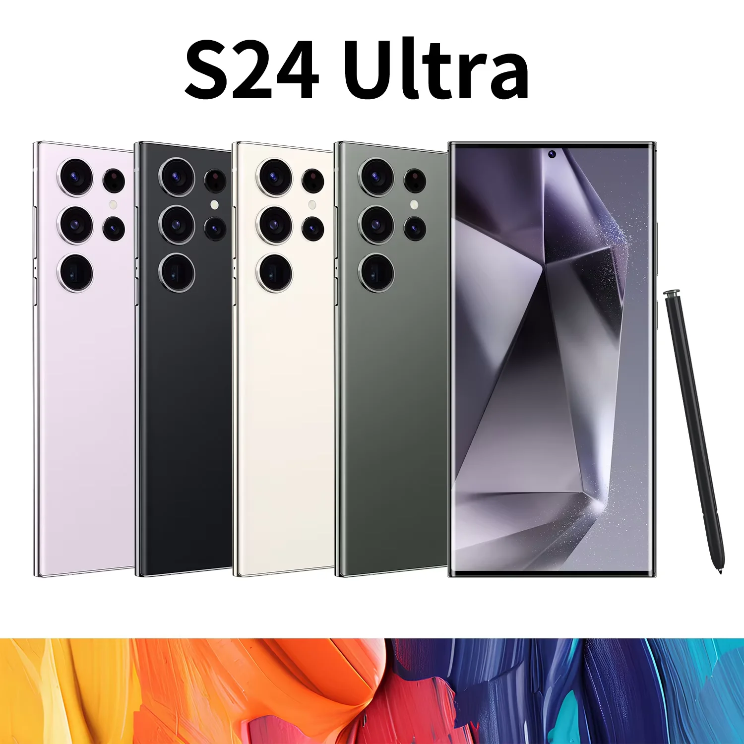 Unlocked Dual Card 5G Smartphone 16GB+512TB 7.3 Inch Screen Android 13.0 Features Smart S24 Ultra 5G Phones