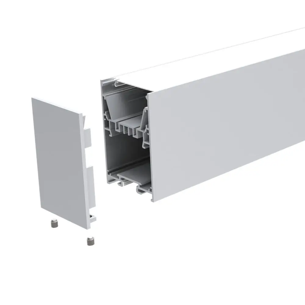 50*75mm  Modern Super Slim LED Linear Pendant Lights for Office Profile