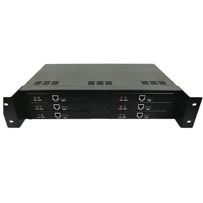 
Space Saving Reduntant Power Supply 6 Slots 2U Rack Mount Expansion Chassis For HDMI Video Extenders 