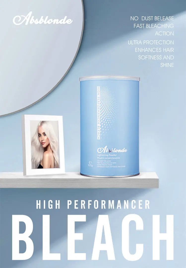 Strong&Fast Bleaching Professional Blonder Bleach Powder Dust Free Multiple Clear Blonde Results
