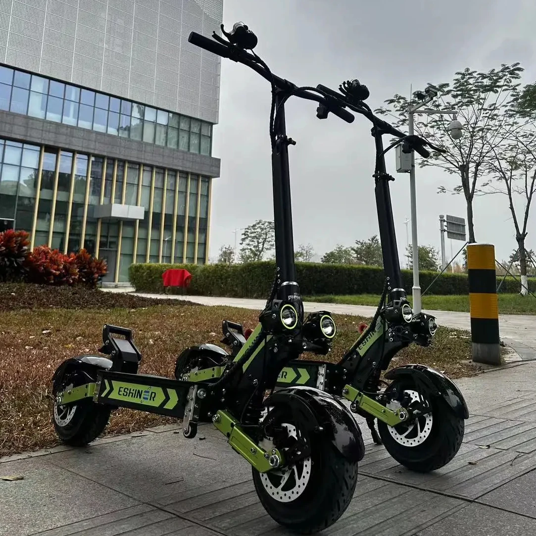 Foldable Portable 60V 6000W E Scooter Dual Motor High Power 11 Inch Fat Tire 70-85Kmh Electric Bike Scooter For Adults With Seat
