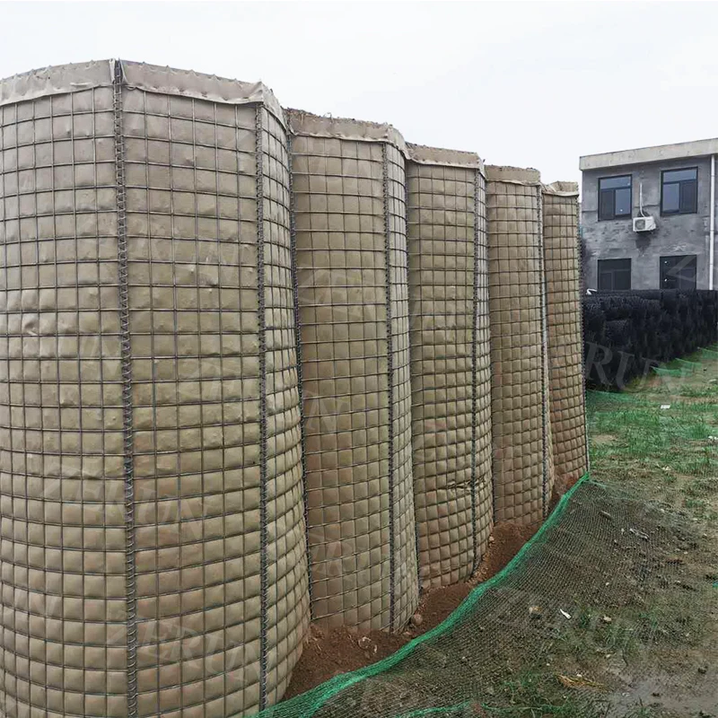 Galvanized Welded mesh Defensive barrier Defensive baskets for sale