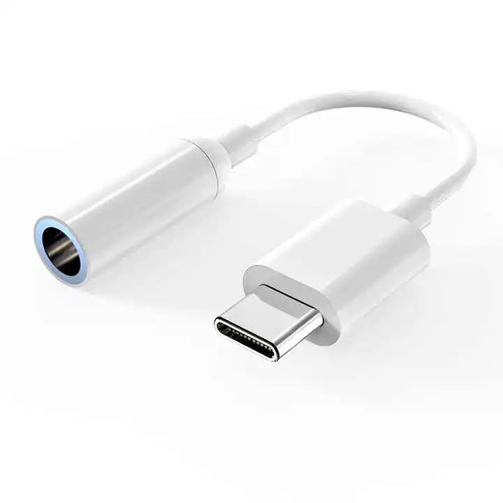 Type-c To 3.5mm Earphone Cable Adapter Type C Usb-c Male To 3.5 Aux Audio Female Jack For Android