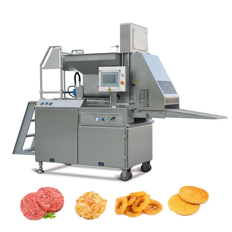Automatic Potato Hamburger Jamaican Patty Make Machine Industrial Big Beef Chicken Nugget Production Line