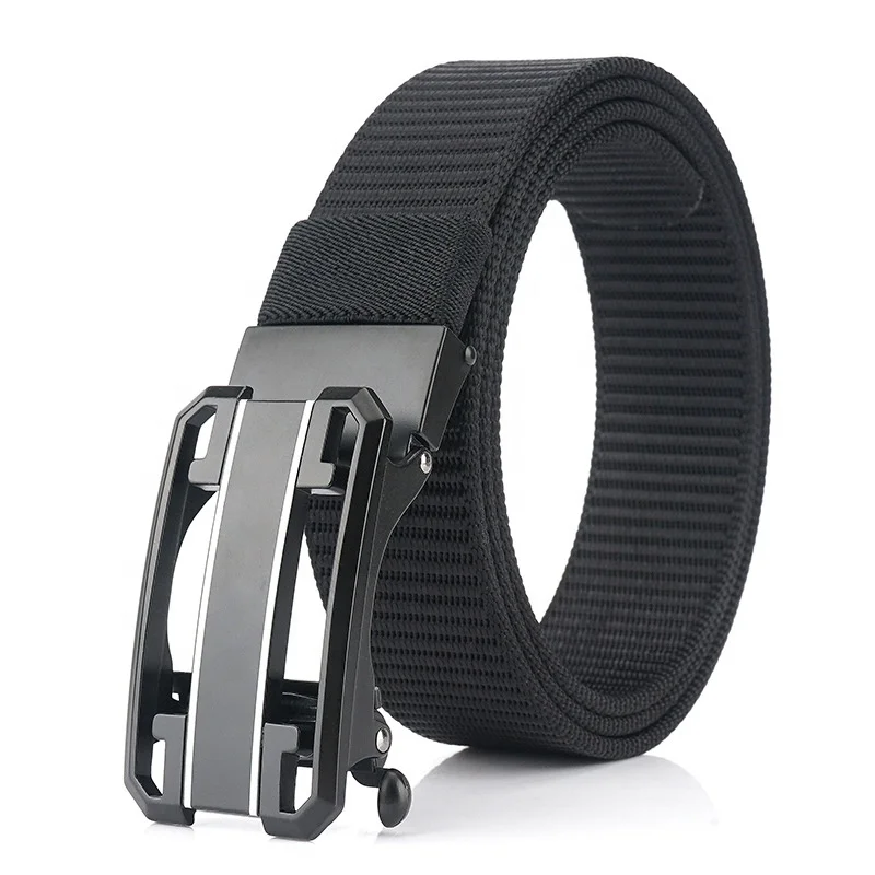 Web Belt Ratchet Belt 1.25 Inch Nylon Automatic Slide Belt Breathable Outdoor