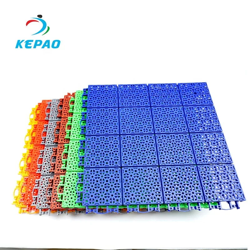 Playground Suspended Mat Floor Panels Basketball Court Badminton Plastic Kepao Suspended Floor Outdoor Sports Court Sports Field