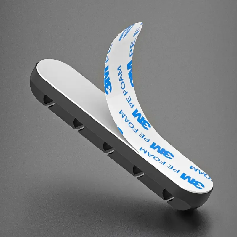 3-5-7 holes Desk Headphone Cord USB Winder Management Silicone cable clip holder wire organize