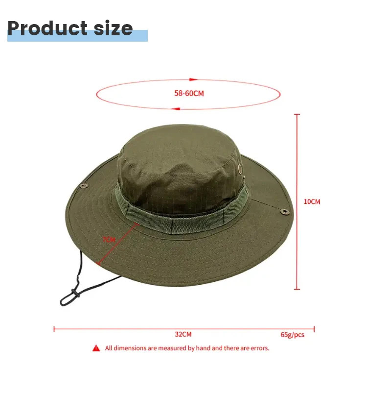 Straw Hats Outdoor Bucket Hat Fishing Camping Bush Walking Foldable Hat Wholesale Beach Fishing Printed Evergrowing