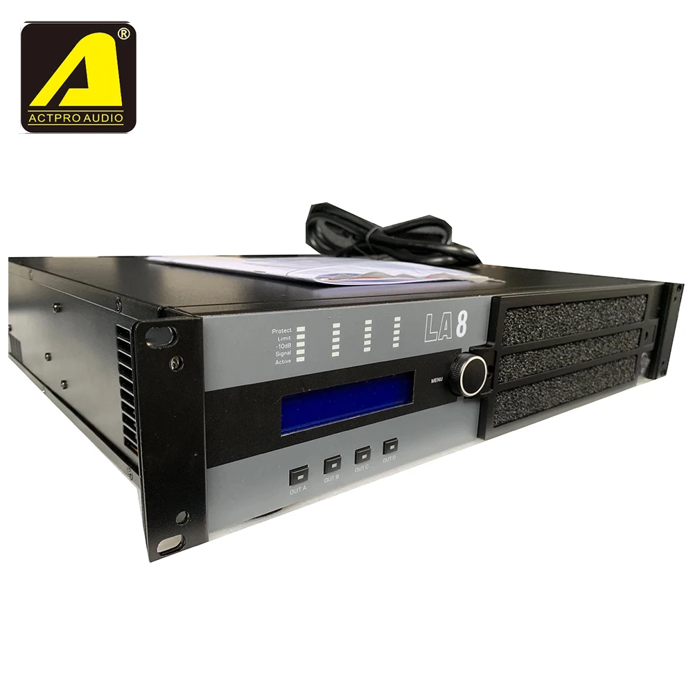 Усилитель LA8 с контроллером усиления DSP la8 для линейного массива KR208 усилитель класса d