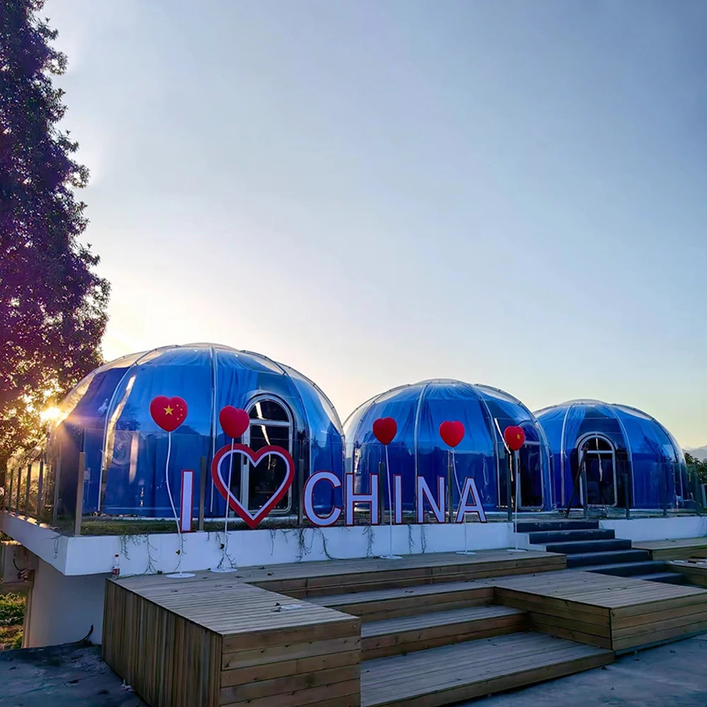 FEAMONT Hot Selling Bubble Transparent Dome Tent Polycarbonate Starry Sky Room for Hotel and Camping
