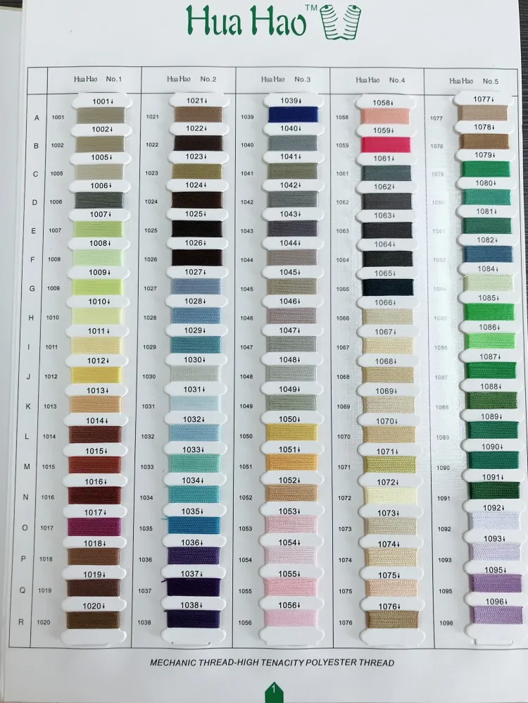 Factory Wholesale tex35 Rainbow Color Garment Thread For Youth Fashion