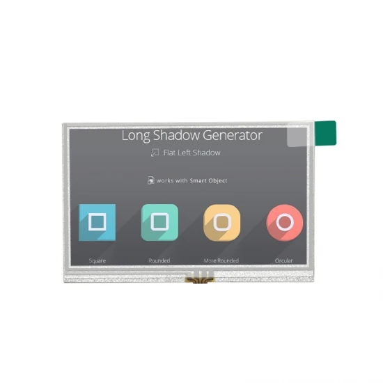 5.0 inch tft lcd display 800*480 res MCU interface with SSD1963 and RTP