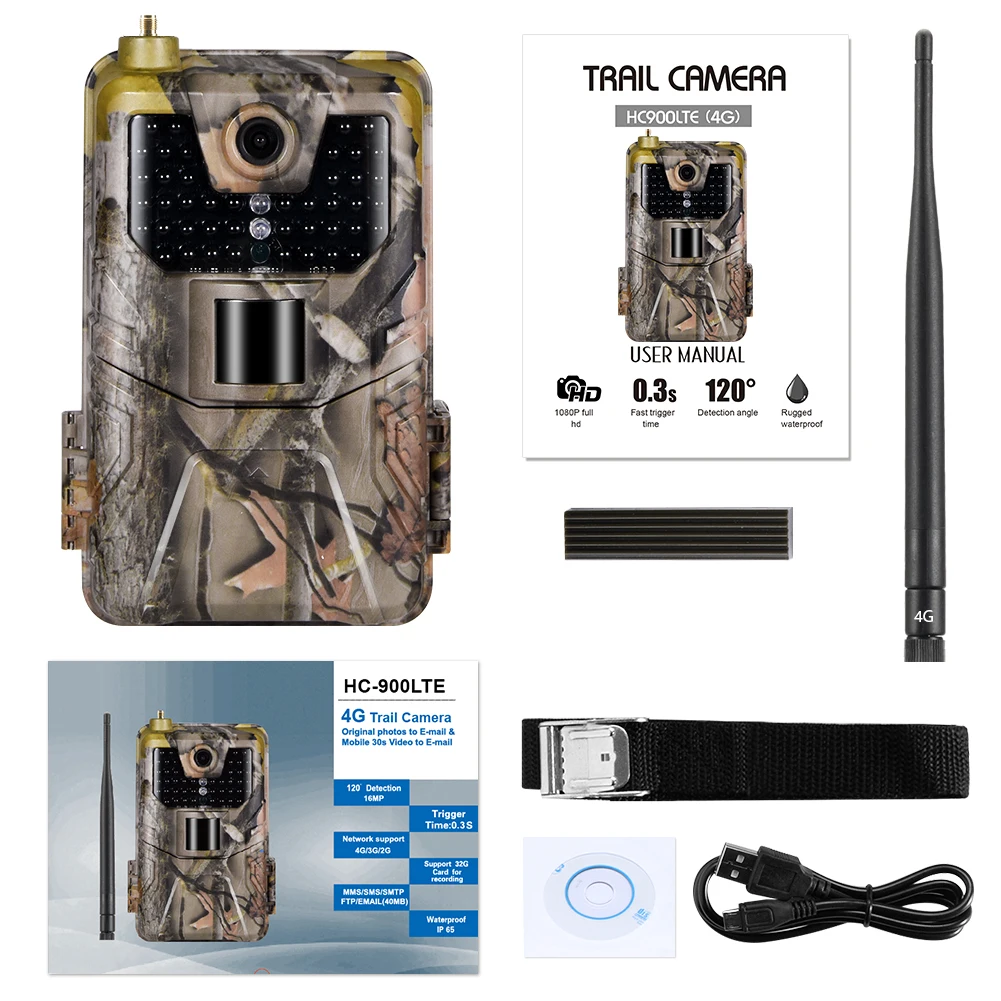 
Suntek New APP 4G LTE 1080P Wireless 4g Hunting Camera 4g Wildlife Trail Camera HC-900LTE With Cloud 
