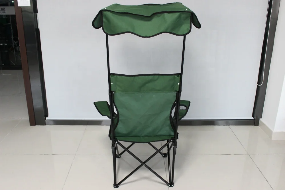 portable folding beach chair camping chair with sunshade or umbrella