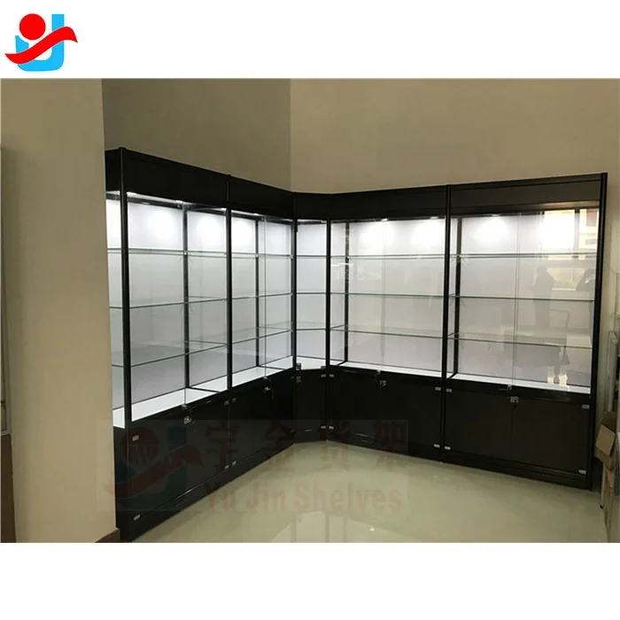 hot sales vitrine showcase for shop quality guarantee full vision display lockable showcase manufacturer super popular RZ