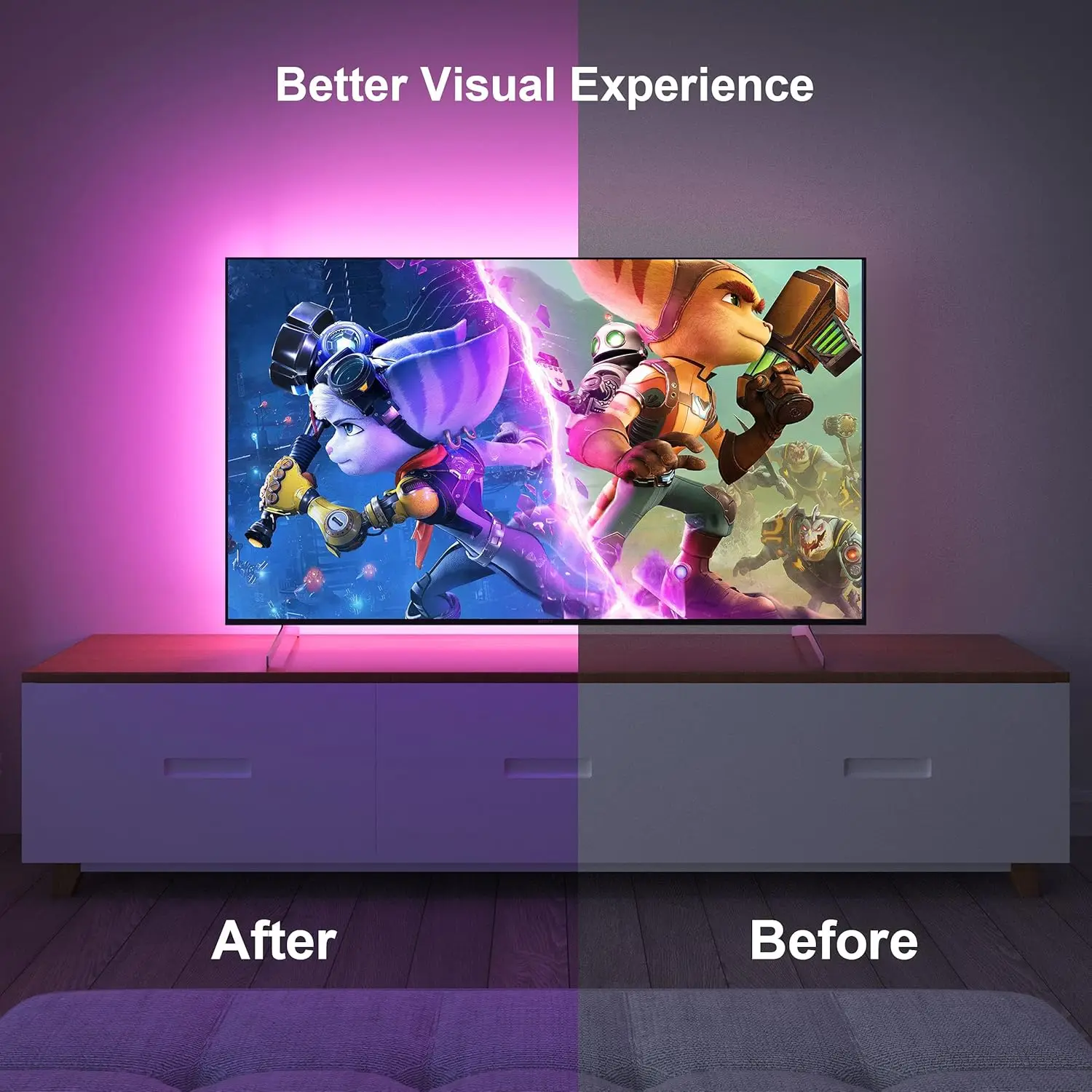 LED Strip 5V USB Controller with 44 Keys Remote Control RGB Color Changing LED Backlight TV