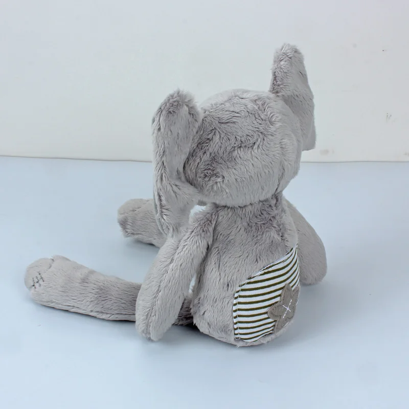 B021N Baby cuddle toy grey long legged elephant doll