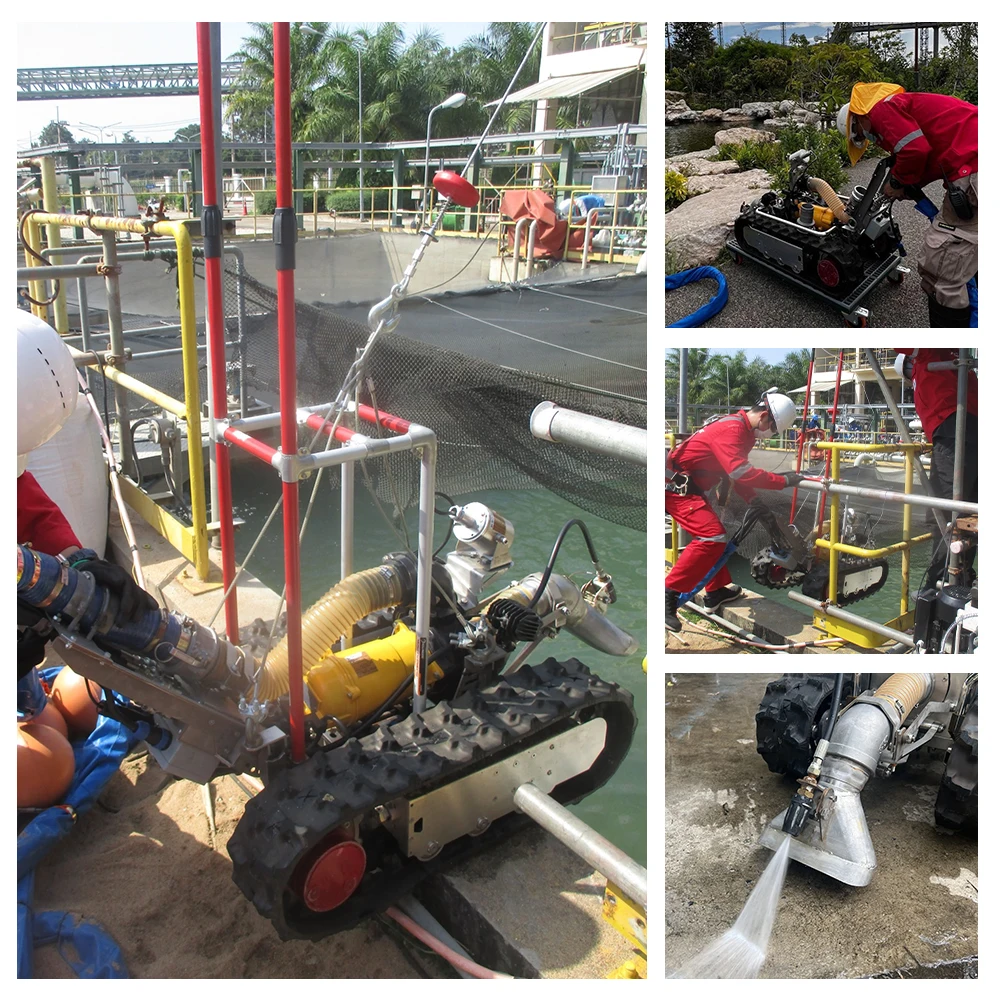 Waterproof IP68 small multifunctional underwater crawler robot rov