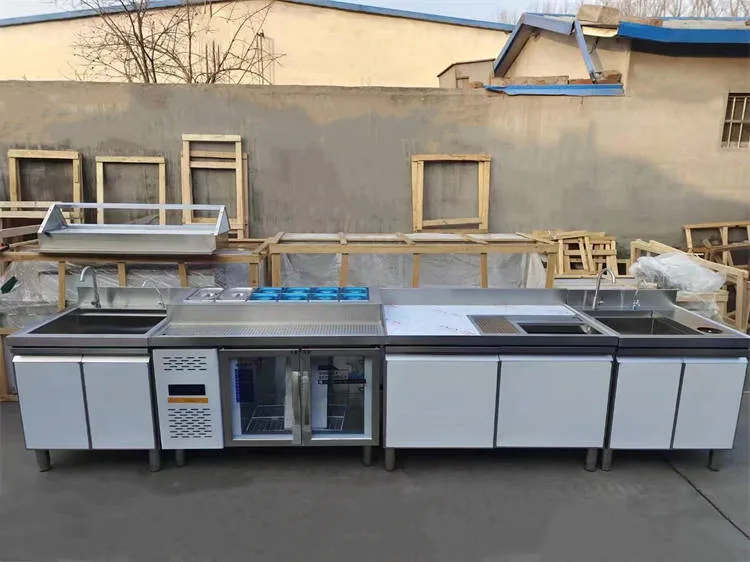 Commercial Automatic Bubble Tea Counter Popping Boba Set Milk Tea Workbench