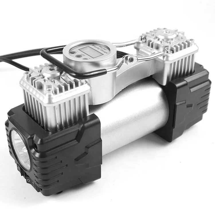 portable tire inflator air compressor 12V Double-Cylinder Digital display  Car inflatable Pump Tire Inflators Tool