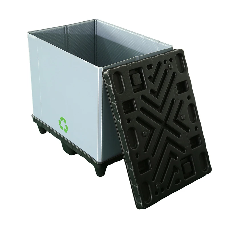 Large Reusable Bulk Stackable Container Plastic Corrugated Cardboard Shipping Sleeve Pallet Box for Sale