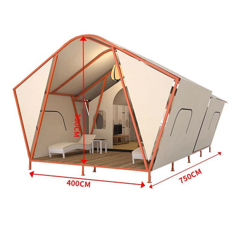 T093 Modern hotel outdoor heavy duty luxury glamping tents for resorts