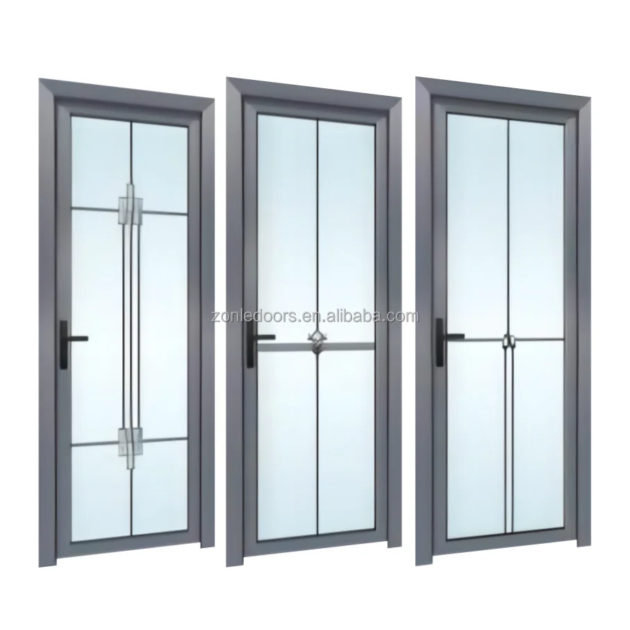 Cheap black aluminum profile bathroom 3 sided shower cubicle tempered glass bath pivot shower cabin shower enclosure door