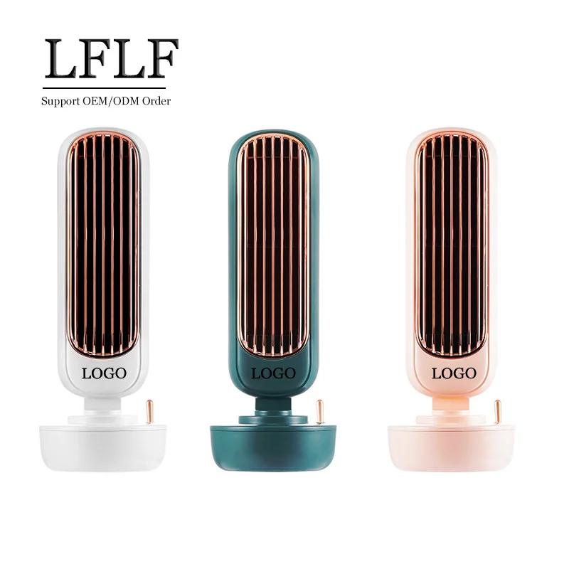 Small Air Conditioner Spray Fan Mini Cooler Leafless Air Conditioning Fan Portable Air Cooler with for Office Home Outdoor