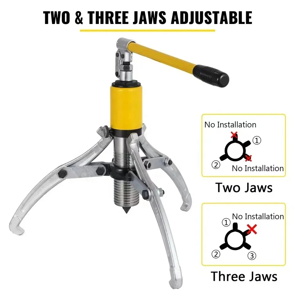 YL-5T Hydraulic Gear Puller Wheel Bearing Puller Separator Tools Adjustable Two Three Jaws For Garage Repair Shop