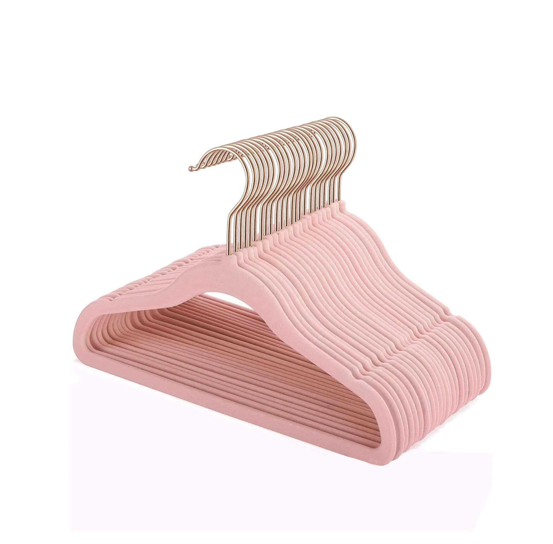 Anqi оптовая продажа Вешалка из розового золота с крючком вешалки для малышей Нескользящие Детские Вешалки